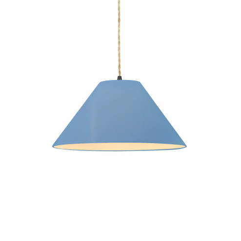 Small Avola 1-Light Pendant (254|CER-6640-SKBL-MBLK-BEIG-TWST)