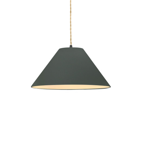 Small Avola 1-Light Pendant (254|CER-6640-PWGN-MBLK-BEIG-TWST)