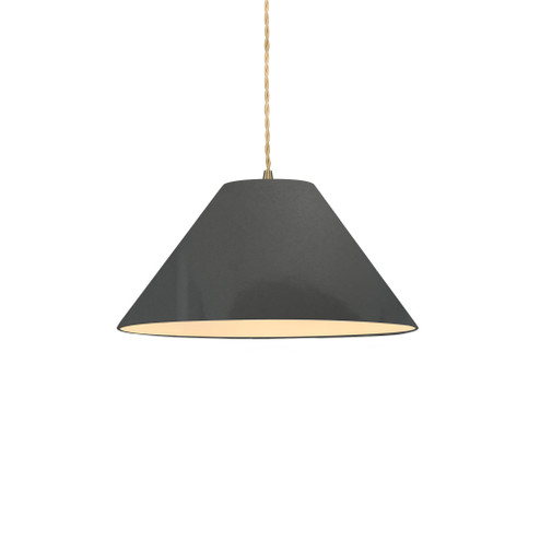 Small Avola LED 1-Light Pendant (254|CER-6640-GRY-ABRS-BEIG-TWST-LED1-700)