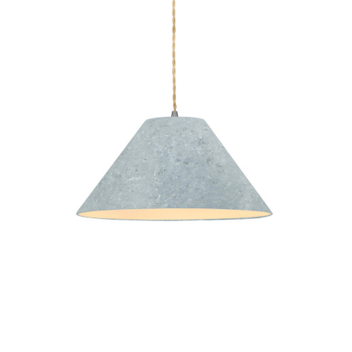 Small Avola 1-Light Pendant (254|CER-6640-CONC-NCKL-BEIG-TWST-LED1-700)