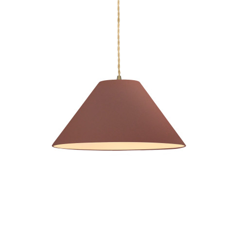 Small Avola 1-Light Pendant (254|CER-6640-CLAY-ABRS-BEIG-TWST-LED1-700)