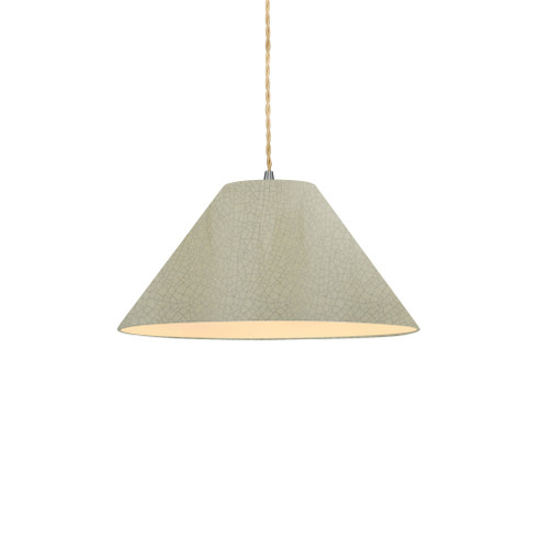 Small Avola 1-Light Pendant (254|CER-6640-CKC-NCKL-BEIG-TWST)