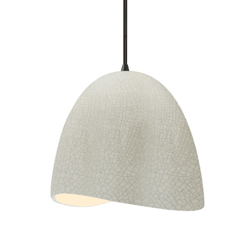 Medium Brisa 1-Light Pendant (254|CER-6613-CRK-MBLK-BKCD)