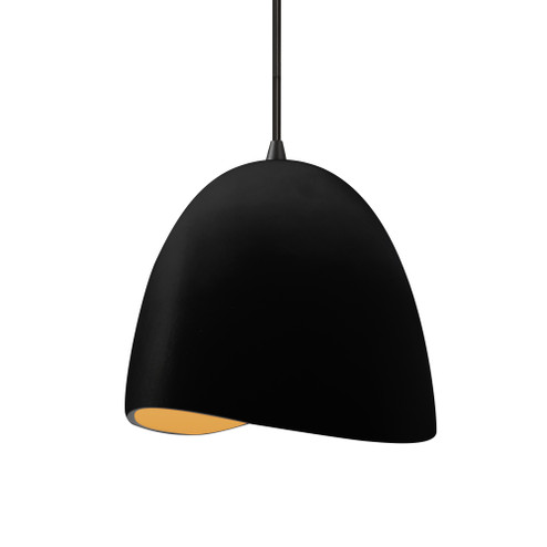 Small Brisa 1-Light Pendant (254|CER-6610-CBGD-MBLK-BKCD)