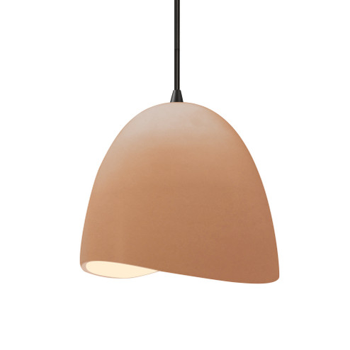 Small Brisa 1-Light Pendant (254|CER-6610-ADOB-MBLK-BKCD)