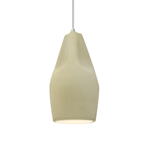 Tall Crease 1-Light Pendant (254|CER-6597-VAN-CROM-WTCD)