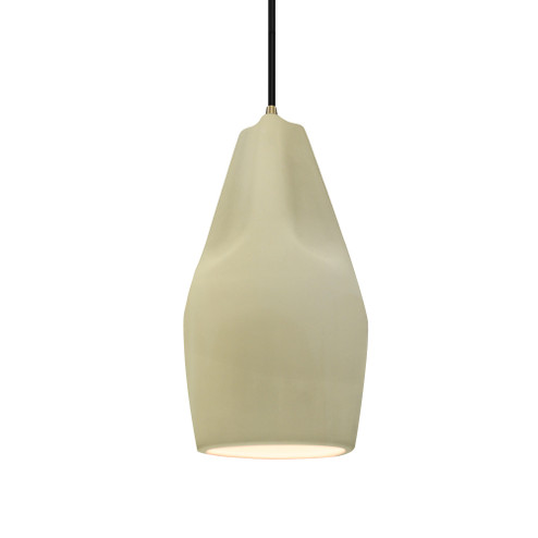 Tall Crease 1-Light Pendant (254|CER-6597-VAN-ABRS-BKCD)