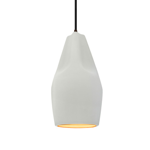 Tall Crease 1-Light Pendant (254|CER-6597-MTGD-DBRZ-BKCD-LED1-700)