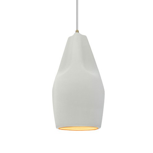 Tall Crease 1-Light Pendant (254|CER-6597-MTGD-ABRS-WTCD)
