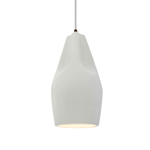 Tall Crease 1-Light Pendant (254|CER-6597-MAT-DBRZ-WTCD)