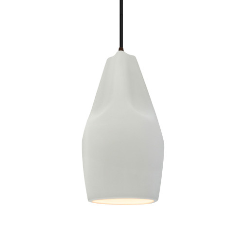 Tall Crease 1-Light Pendant (254|CER-6597-MAT-DBRZ-BKCD-LED1-700)