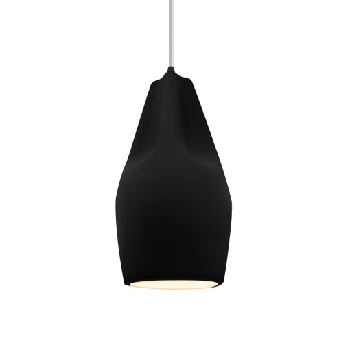 Tall Crease 1-Light Pendant (254|CER-6597-CRB-DBRZ-WTCD)