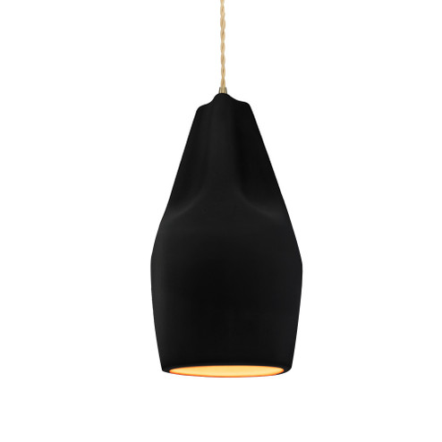 Tall Crease 1-Light Pendant (254|CER-6597-CBGD-ABRS-BEIG-TWST-LED1-700)