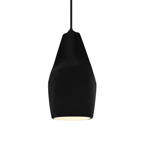 Tall Crease 1-Light Pendant (254|CER-6597-BKMT-DBRZ-BKCD-LED1-700)