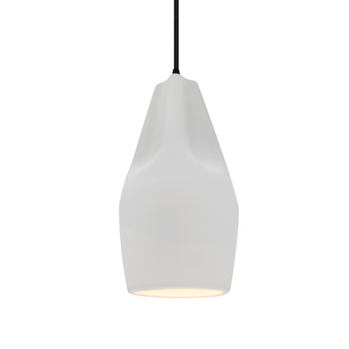 Tall Crease 1-Light Pendant (254|CER-6597-BIS-MBLK-BKCD-LED1-700)