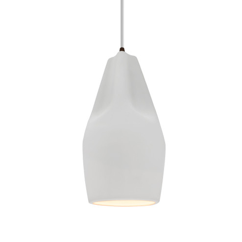 Tall Crease 1-Light Pendant (254|CER-6597-BIS-DBRZ-WTCD)