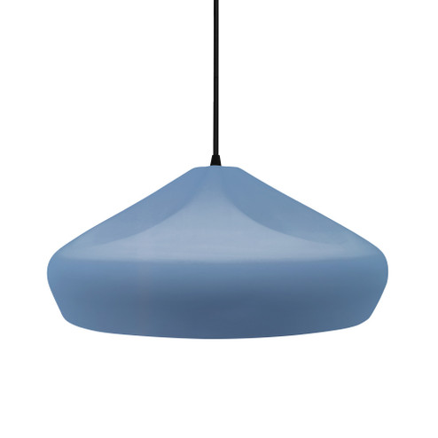 Large Crease 1-Light Pendant (254|CER-6595-SKBL-MBLK-BKCD-LED1-700)