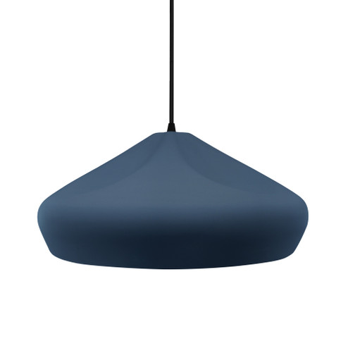 Large Crease 1-Light Pendant (254|CER-6595-MID-MBLK-BKCD)