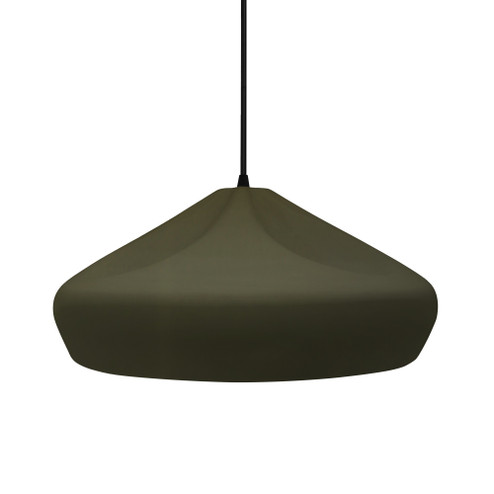 Large Crease 1-Light Pendant (254|CER-6595-MGRN-MBLK-BKCD)
