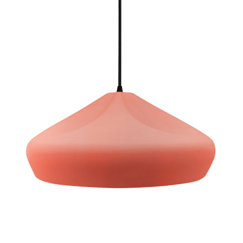Large Crease 1-Light Pendant (254|CER-6595-BSH-MBLK-BKCD-LED1-700)
