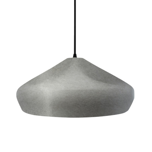 Large Crease 1-Light Pendant (254|CER-6595-ANTS-MBLK-BKCD-LED1-700)