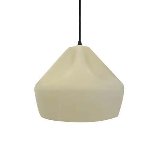 Small Crease 1-Light Pendant (254|CER-6590-VAN-MBLK-BKCD)