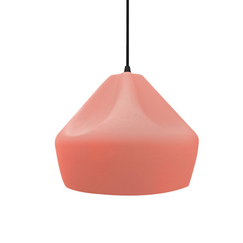Small Crease 1-Light Pendant (254|CER-6590-BSH-MBLK-BKCD)
