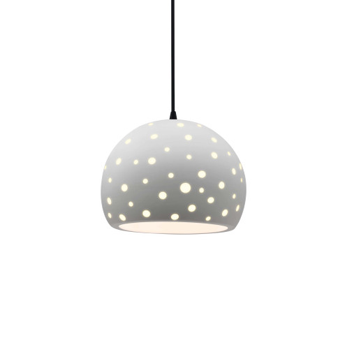 Small Globe 1-Light Pendant (254|CER-6580-BIS-MBLK-BKCD-LED1-700)