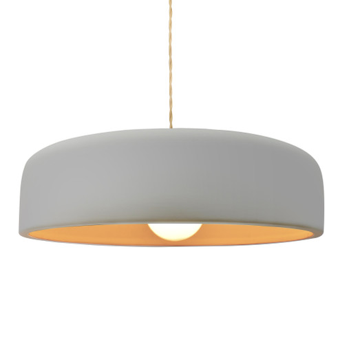 Large Spire 1-Light Pendant (254|CER-6575-MTGD-NCKL-BEIG-TWST-LED1-700)