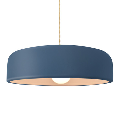 Large Spire 1-Light Pendant (254|CER-6575-MDMT-BRSS-BEIG-TWST-LED1-700)