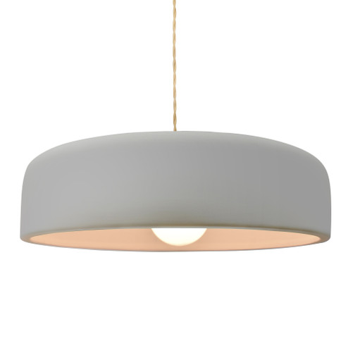 Large Spire 1-Light Pendant (254|CER-6575-MAT-BRSS-BEIG-TWST)