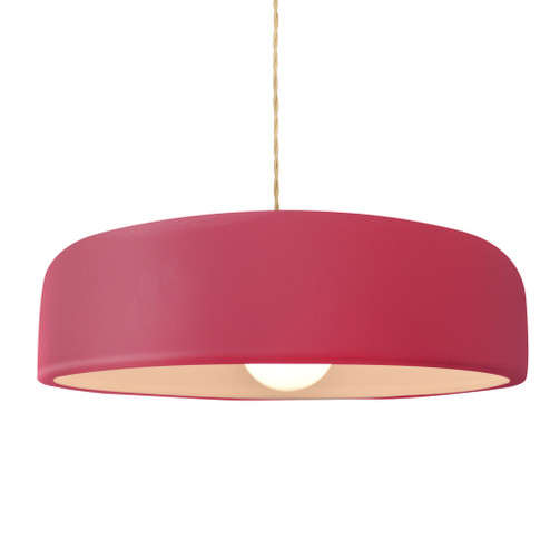 Large Spire 1-Light Pendant (254|CER-6575-CRSE-MBLK-BEIG-TWST-LED1-700)