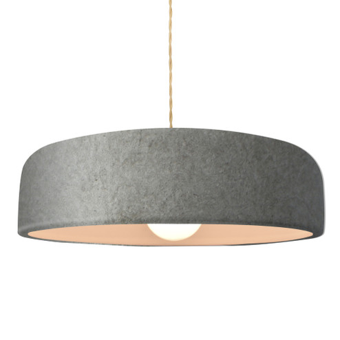 Large Spire 1-Light Pendant (254|CER-6575-ANTS-BRSS-BEIG-TWST)