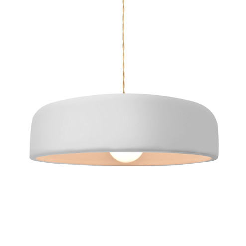 Medium Spire 1-Light Pendant (254|CER-6573-WTWT-MBLK-BEIG-TWST)