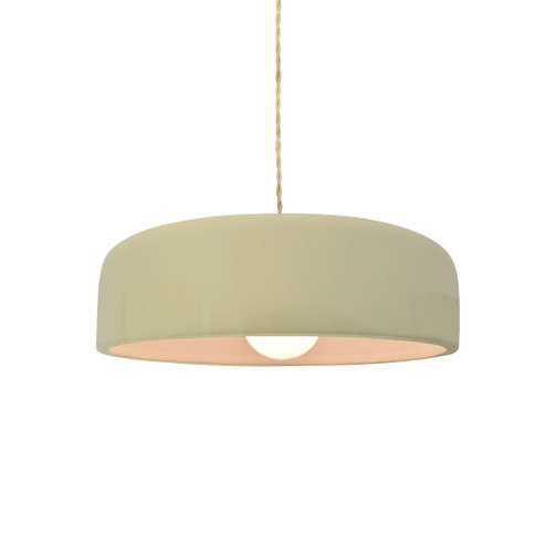 Small Spire 1-Light Pendant (254|CER-6571-VAN-MBLK-BEIG-TWST)