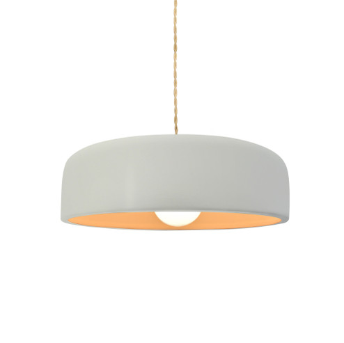 Small Spire 1-Light Pendant (254|CER-6571-MTGD-MBLK-BEIG-TWST)