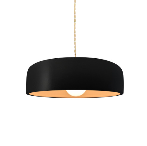 Small Spire 1-Light Pendant (254|CER-6571-CBGD-BRSS-BEIG-TWST)