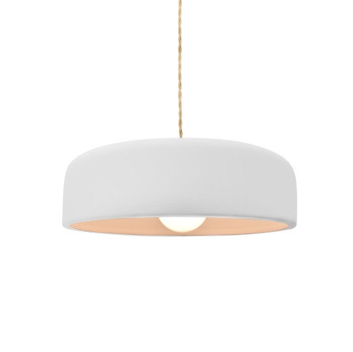 Small Spire 1-Light Pendant (254|CER-6571-BIS-BRSS-BEIG-TWST-LED1-700)