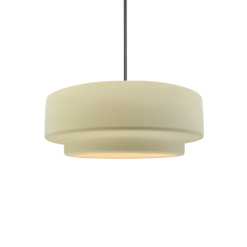 Small Tier 1-Light Pendant (254|CER-6540-VAN-NCKL-RIGID)