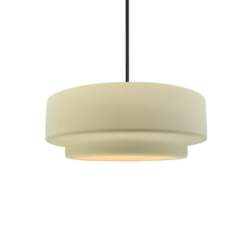 Small Tier 1-Light Pendant (254|CER-6540-VAN-MBLK-RIGID)