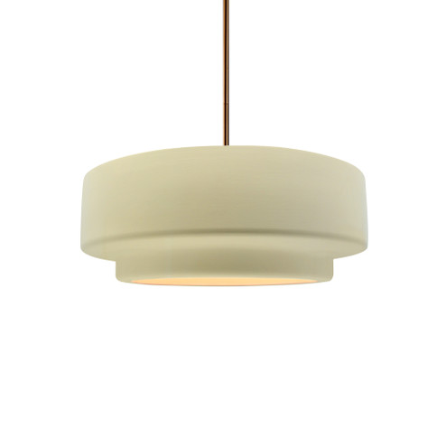 Small Tier 1-Light Pendant (254|CER-6540-VAN-BRSS-RIGID-LED1-700)