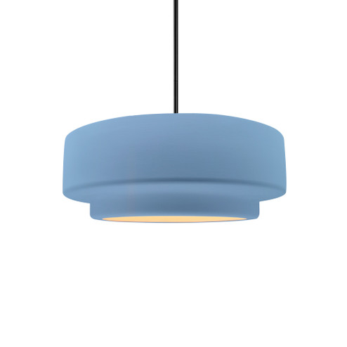 Small Tier 1-Light Pendant (254|CER-6540-SKBL-MBLK-RIGID-LED1-700)