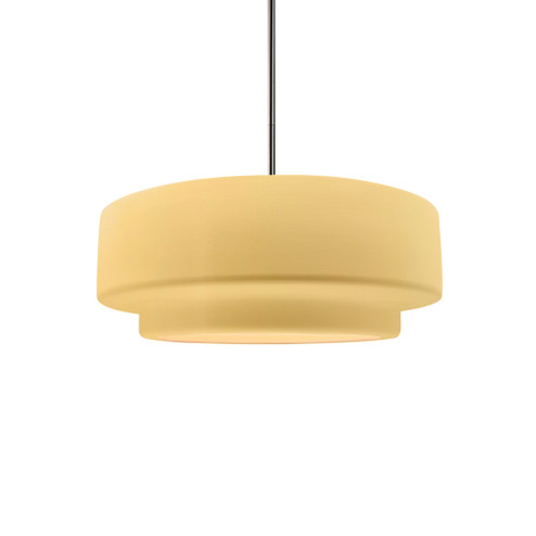 Small Tier 1-Light Pendant (254|CER-6540-MYLW-NCKL-RIGID)