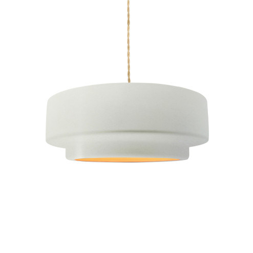 Small Tier 1-Light Pendant (254|CER-6540-MTGD-NCKL-BEIG-TWST-LED1-700)