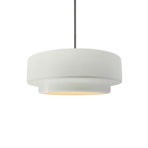 Small Tier 1-Light Pendant (254|CER-6540-MAT-NCKL-RIGID-LED1-700)