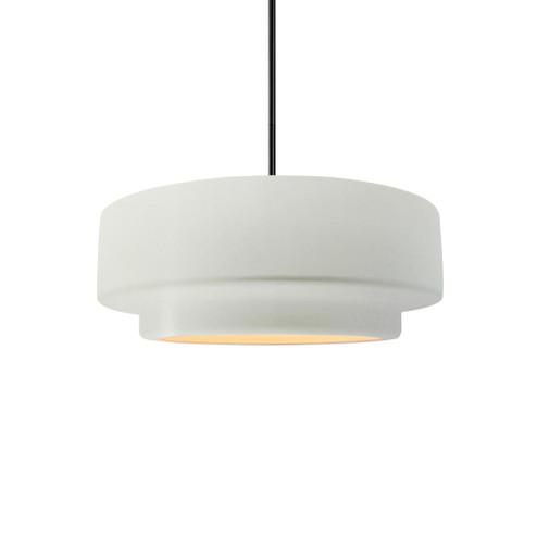 Small Tier 1-Light Pendant (254|CER-6540-MAT-MBLK-RIGID)