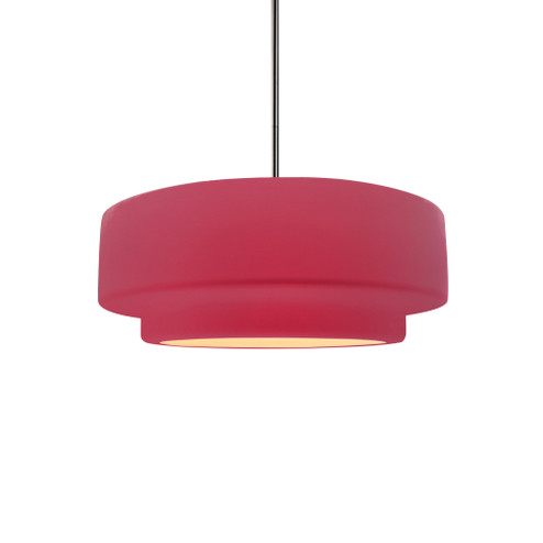 Small Tier 1-Light Pendant (254|CER-6540-CRSE-NCKL-RIGID)