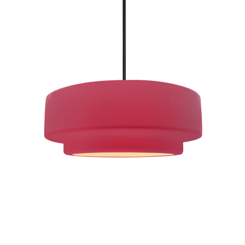 Small Tier 1-Light Pendant (254|CER-6540-CRSE-MBLK-RIGID)