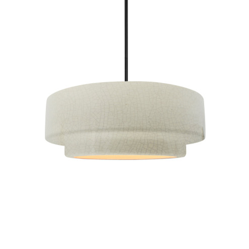 Small Tier 1-Light Pendant (254|CER-6540-CRK-MBLK-RIGID-LED1-700)