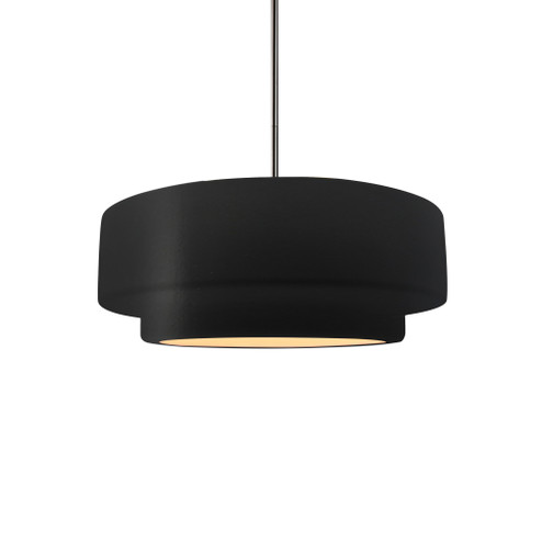 Small Tier 1-Light Pendant (254|CER-6540-CRB-NCKL-RIGID-LED1-700)